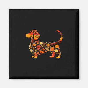 Imã Amante de Dachshund Outono Doxie Mãe Dia de Ação d