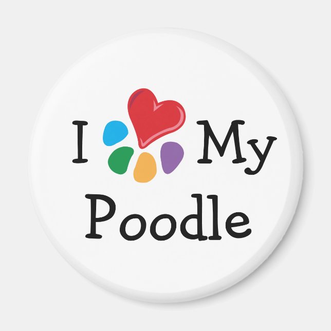 Imã Amante de os animais_I Cortar Meu Poodle (Frente)