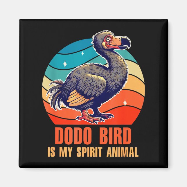 Imã Amante De Pássaros Dodo Ornitólogo O Pássaro Dodo  (Frente)