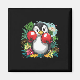 Imã Amante de Pinguim de Boxe Luvas de Boxe Kickboxing