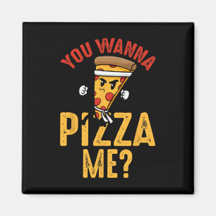 Imã Amante de Pizza - Você Quer Pizza Me Ninja Karate