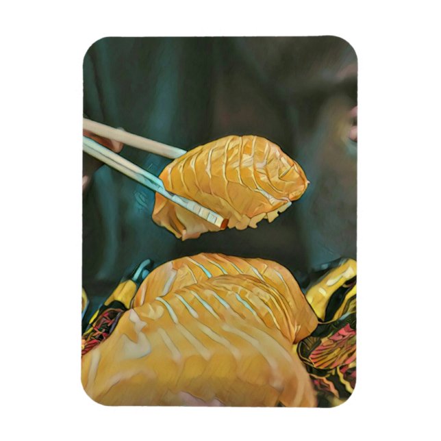 Ímã Amante de sushi da comida asiática (Vertical)