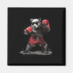 Imã Amante de Urso de Boxe Luvas de Boxe Kickboxing En