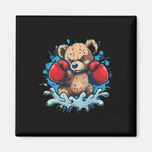 Imã Amante de Ursos de Boxe Luvas de Boxe Kickboxing B