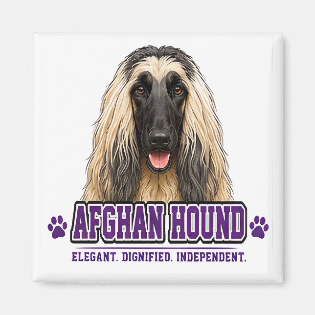 Imã 🐾 Amante do Afghan Hound 🐾 (Frente)