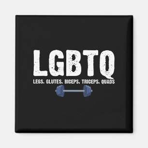 Imã Amante do Ginásio LGBTQ Pernas Glúteos Bíceps Tríc