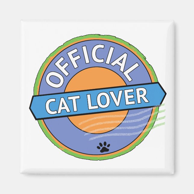 Imã Amante Oficial de Gatos (Frente)