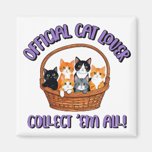 Imã Amante Oficial de Gatos – Colecione Todos