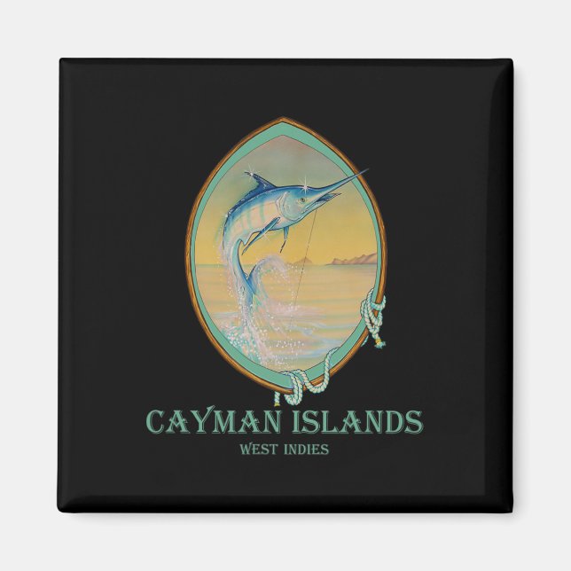 Imã Amantes da Pesca das Ilhas Cayman  (Frente)