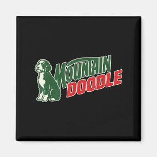 Imã Amantes de Cães Mountain Doodle Vintage Retro Ao A