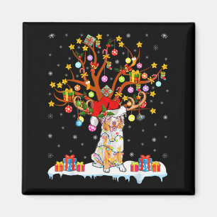 Imã Amantes de Cães Natal Feio Australian Shepherd Xma