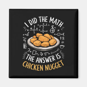 Imã Amantes de Comida Eu Fiz a Conta a Resposta é Nugg