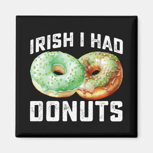Imã Amantes de Donuts Irlandeses Engraçado Dia de São