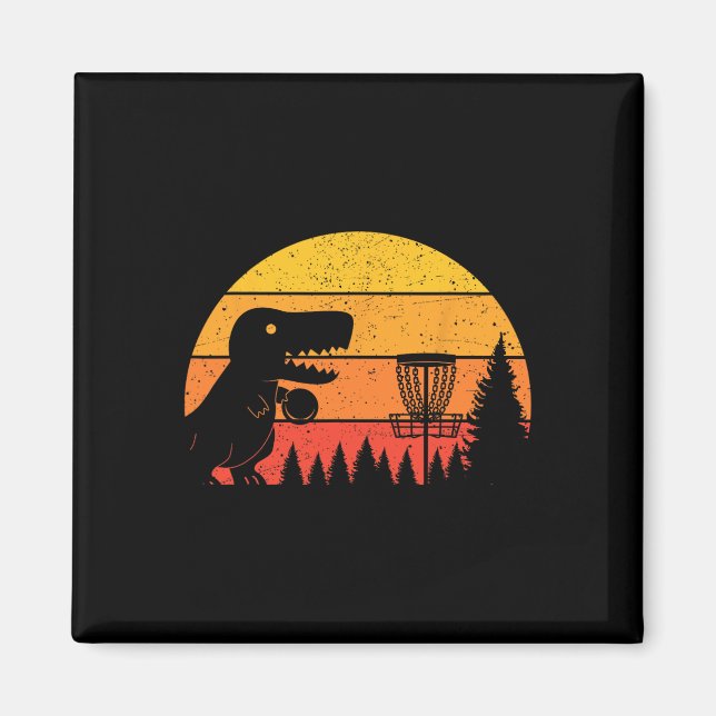 Imã Amantes de Esportes de Golfe de Disco de Dinossaur (Frente)