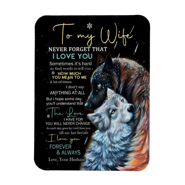 Ímã Amantes de Esposa | À Minha Esposa Nunca Esquece Q (Vertical)