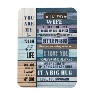 Ímã Amantes de Esposa  Para Minha Mulher Eu Te Amo Mar