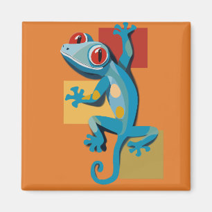 Imã Amantes do Réptil Gecko Azul-Cinto