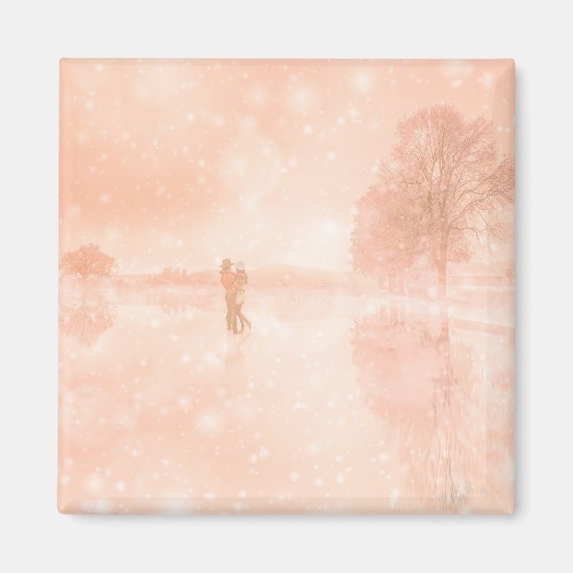 Imã Amantes em lagoa congelada (Frente)