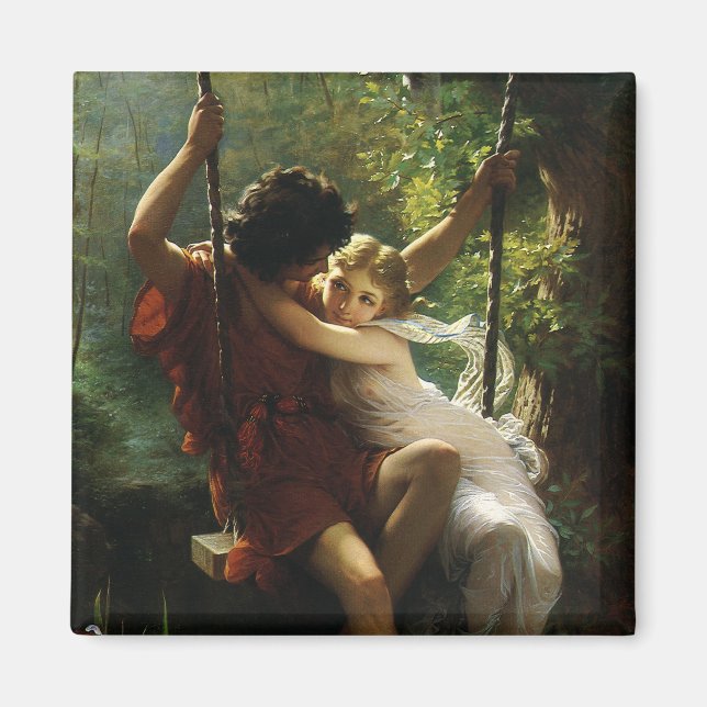 Imã Amantes em um Swing. Primavera por Pierre Auguste  (Frente)