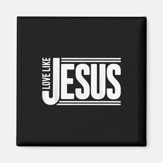 Imã Amar Como Jesus Versículo Bíblico Cristão Fé Homen (Frente)