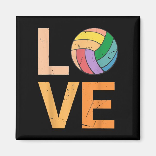 Imã Amar Voleibol Melhor Presente para Garota (Frente)