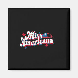 Imã Amare Box América 4 de julho Miss Retro Americana