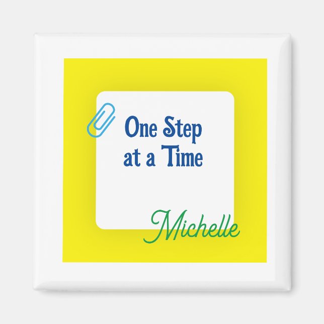 Imã Amarelo personalizado (Frente)