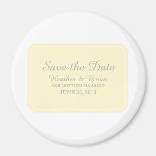 Imã Amarelo Simplesmente Elegante Salve a Data