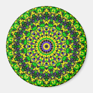 Imã Amarelo, verde, Mandala roxo
