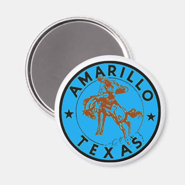 Imã Amarillo TX Vintage (Front/Back)