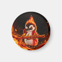 Amberlicious Fire Penguin Sunglasses Funny