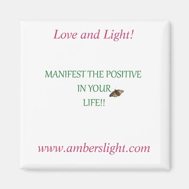 Imã Ambers Love e Light Frig Magnet! (Frente)