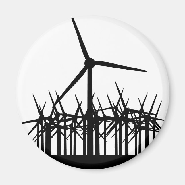 Imã ambiente de energia eólica (Frente)