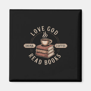 Imã Ame Deus Beba Café Leia Livros Amantes Vintage Ch