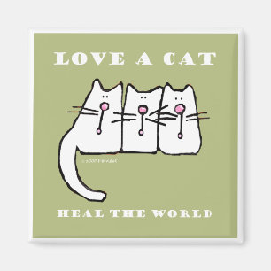 Imã Ame gatinhos de um gato três