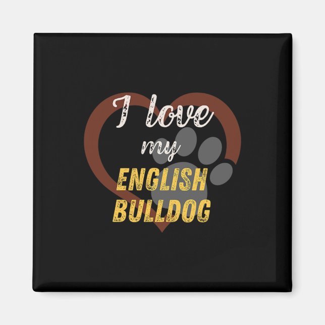 Imã Ame Meu Cachorro Inglês (Frente)