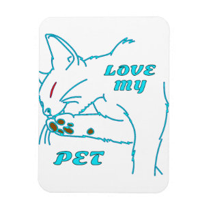 ÍMÃ AME MEU GATO DE AQUA