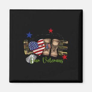 Imã Ame o Dia dos Nossos Veteranos Orgulhosa Bandeira