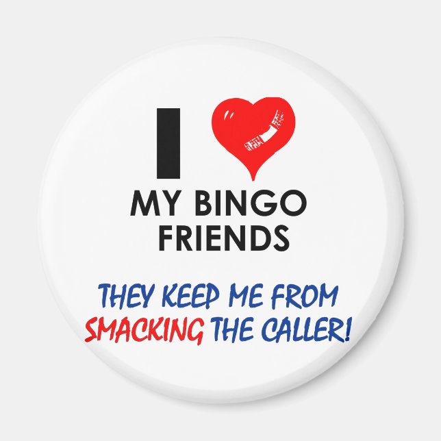 Imã Ame os meus amigos Bingo! (Frente)