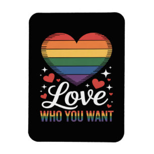 Ímã Ame Quem Você Quer Orgulho Gay LGBT