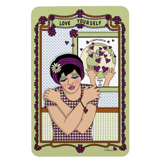 Ímã Ame-Se_A_4x6 Frigorator Magnet (Vertical)