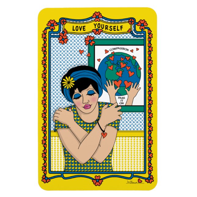 Ímã Ame-se_B_4x6 Frigorator Magnet (Vertical)