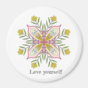 Imã Ame-se Mandala Floral