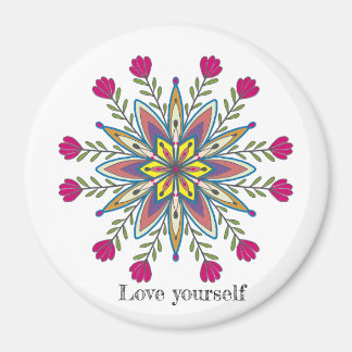 Imã Ame-se Mandala Flowers
