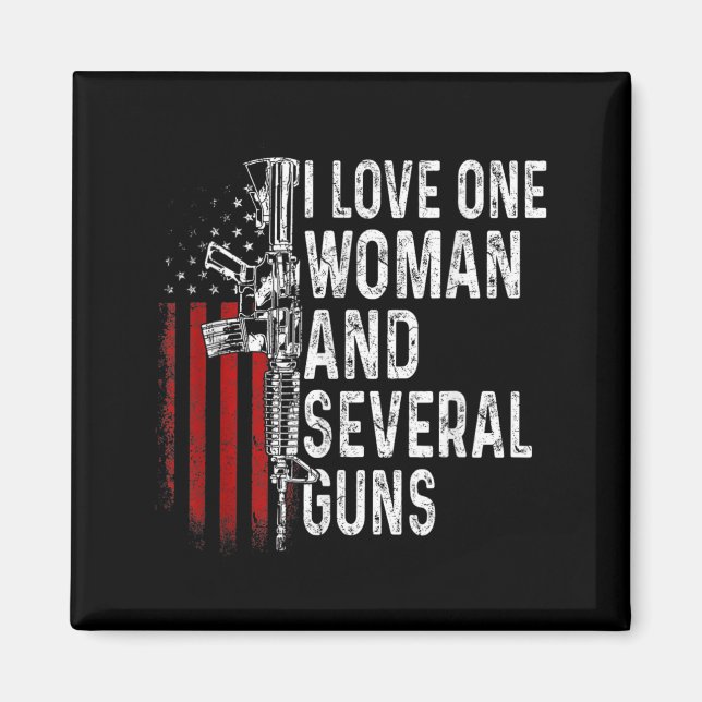Imã Ame Uma Mulher e Várias Armas Marido Engraçado (Frente)