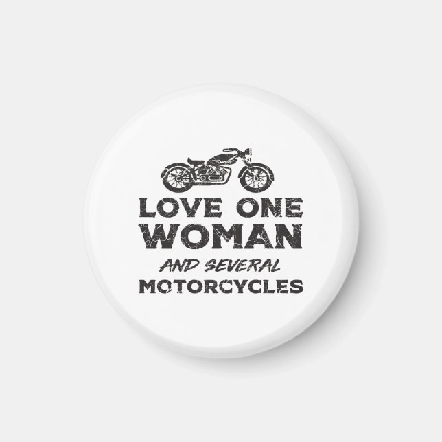 Imã Ame Uma Mulher E Várias Motocicletas Essencial (Frente)