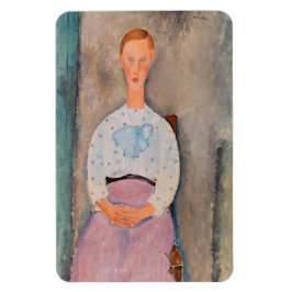 Ímã Amedeo Modigliani - Garota com uma blusa Polka-Dot