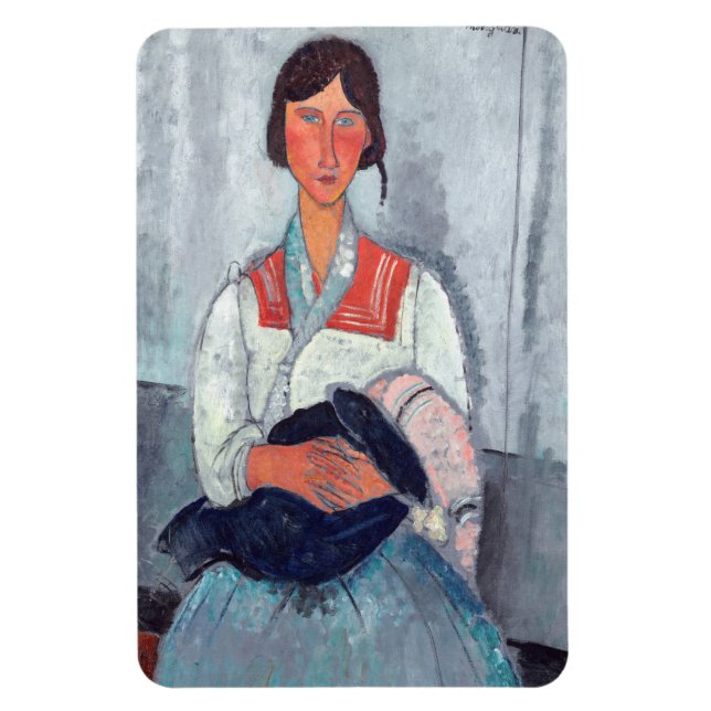 Ímã Amedeo Modigliani - Mulher cigana com bebê (Vertical)