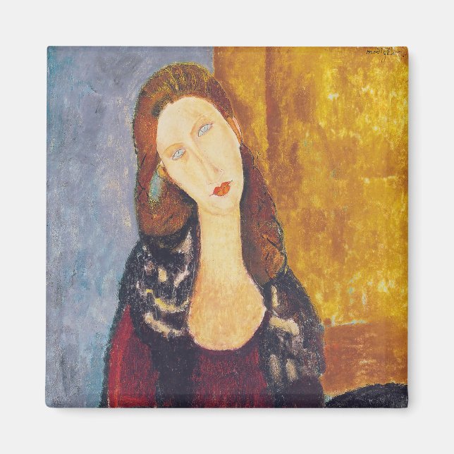 Imã Amedeo Modigliani - Retrato Jeanne Hebuterne #2 (Frente)