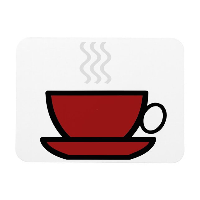 Ímã Amêijoa flexível de café (Horizontal)